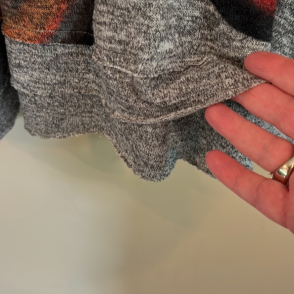 Desigual Multicolor Patterned Gray Lightweight Kn… - image 4